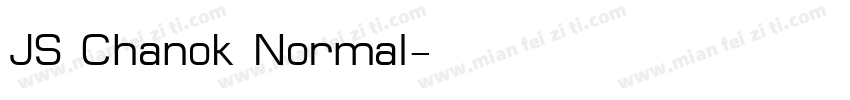 JS Chanok Normal字体转换